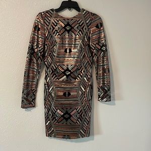 Adelyn Rae dress - Metallic - XS